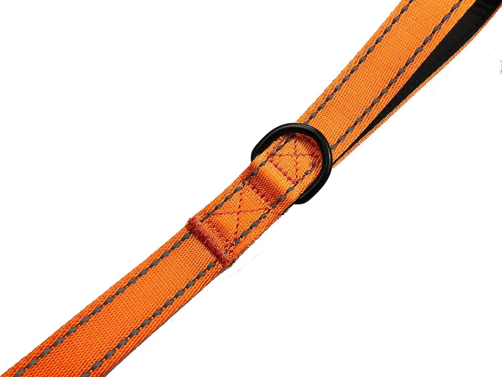 Dog Leash 6Ft Long,Traffic Padded Two Handle,Heavy Duty,Reflective Double Handles Lead for Control Safety Training,Leashes for Large Dogs or Medium Dogs,Dual Handles Leads(Orange)
